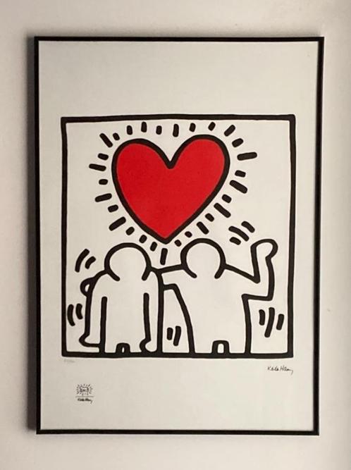 Lithografie op groot formaat van Keith Haring, Antiek en Kunst, Kunst | Litho's en Zeefdrukken