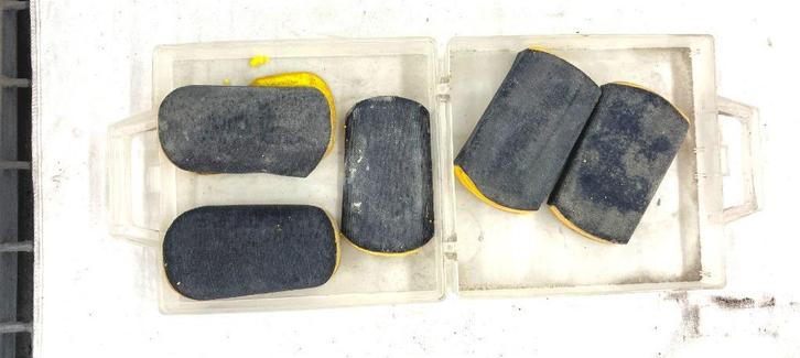Schuurblokken set velcro 5 stuk., Auto diversen, Autogereedschap, Gebruikt, Ophalen of Verzenden