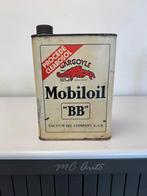 Mobiloil 2 Liter olie blik Gargoyle, Ophalen of Verzenden, Gebruikt, Verpakking