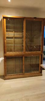 Vitrinekast, Huis en Inrichting, Kasten | Vitrinekasten, Ophalen, Gebruikt, 100 tot 150 cm, Eikenhout