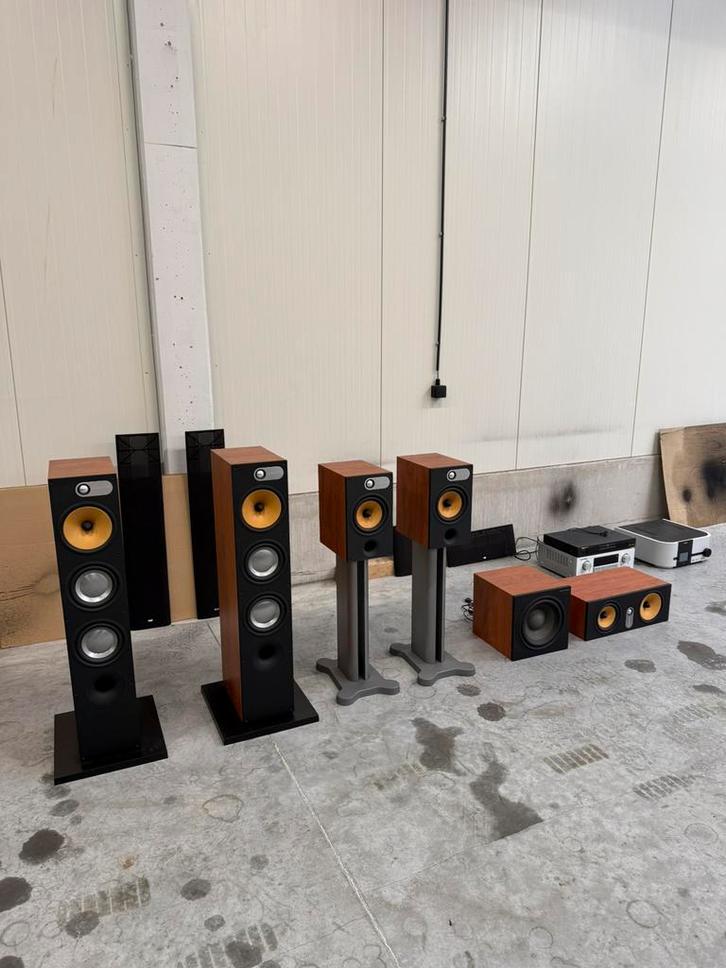 Complete set B&W 600-reeks - uitmuntende staat, Audio, Tv en Foto, Luidsprekerboxen, Center speaker, Ophalen of Verzenden