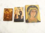 3 icônes avec crochet, Antiek en Kunst, Antiek | Religieuze voorwerpen, Ophalen of Verzenden