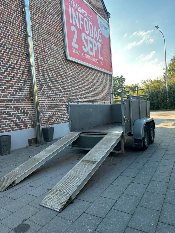 Geremde aanhangwagen dubbelas 2000kg, Auto diversen, Aanhangers en Bagagewagens, Ophalen of Verzenden