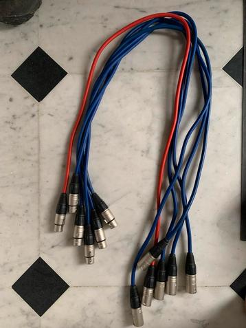 6 NEUTRIK XLR 1M-kabels. M/V te koop per paar. beschikbaar voor biedingen