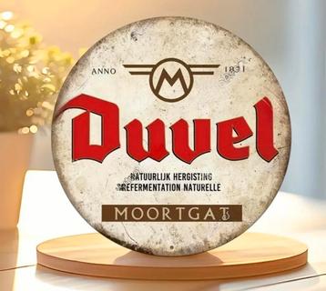 Metalen reclamebord Duvel beschikbaar voor biedingen