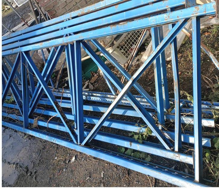 Ladders Redirack palletstelling: H370cm D100cm; 4 stuks, Tuin en Terras, Buitenkeukens, Gebruikt, Houtskool, Ophalen