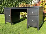Zwart bureau 155cm - met of zonder opzetstuk, Huis en Inrichting, Ophalen, Gebruikt, Bureau