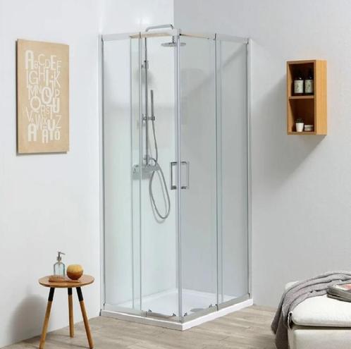 Paroi cabine De Douche D'angle  190x90x90cm - verre securit, Huis en Inrichting, Badkamer | Complete badkamers, Nieuw, Verzenden