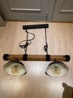 Lampe suspendue bois / métal, Maison & Meubles, Comme neuf, Bois, 75 cm ou plus, Landelijk / industrieel