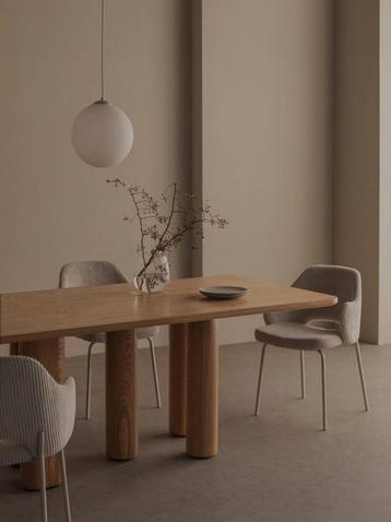 Table de salle à manger 200x100 cm, frêne, 8 a 10 personnes beschikbaar voor biedingen