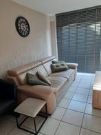 Lederen zetel - driezit, Huis en Inrichting, Zetels | Zetels, Ophalen, Gebruikt, 100 tot 125 cm, 150 tot 200 cm