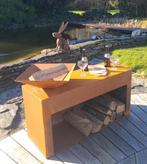 brasero acier corten, Jardin & Terrasse, Chauffage de terrasse, Enlèvement, Neuf, Sol