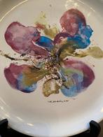 Sierbord ZAO WOU-KI Orchidee, Antiek en Kunst, Antiek | Keramiek en Aardewerk, Ophalen of Verzenden