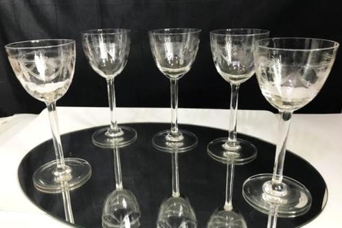 Glazen Kristal Dampierre Arque Antiek 10 st H 16✨👀😍💑👌, Antiek en Kunst, Antiek | Glaswerk en Kristal, Ophalen of Verzenden