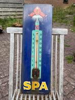Thermomètre Spa ancien émail, Verzamelen, Ophalen, Gebruikt, Reclamebord