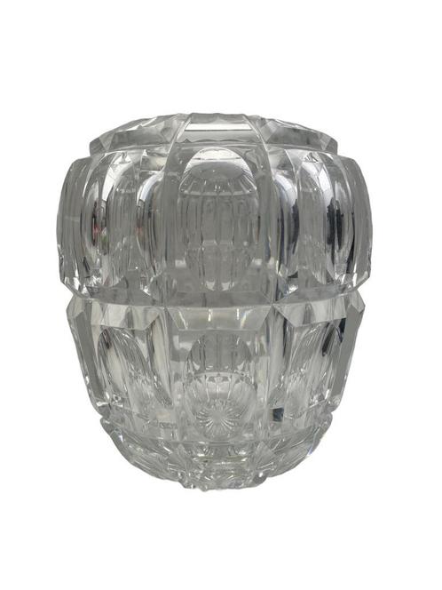 Kristallen vaas toegeschreven aan Val Saint Lambert - Ongesi, Antiek en Kunst, Antiek | Glaswerk en Kristal, Ophalen of Verzenden