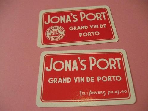 2 oude losse speelkaarten Jona's port / Anvers (11), Verzamelen, Speelkaarten, Jokers en Kwartetten, Zo goed als nieuw, Speelkaart(en)