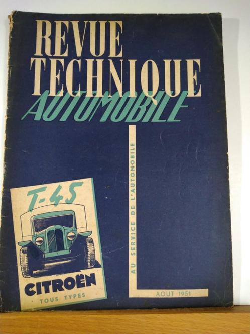 RTA - Citroen T-45 - août 1951 - n 64, Autos : Divers, Modes d'emploi & Notices d'utilisation, Enlèvement ou Envoi