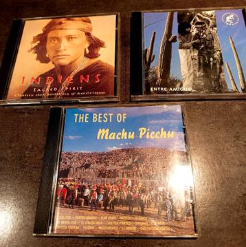 Lot de 3 CD de musique authentiques d'Indians N & Z-America, Enlèvement, Comme neuf, Latino-américaine