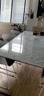 marmeren eettafel 200100 ., Huis en Inrichting, Ophalen, Gebruikt
