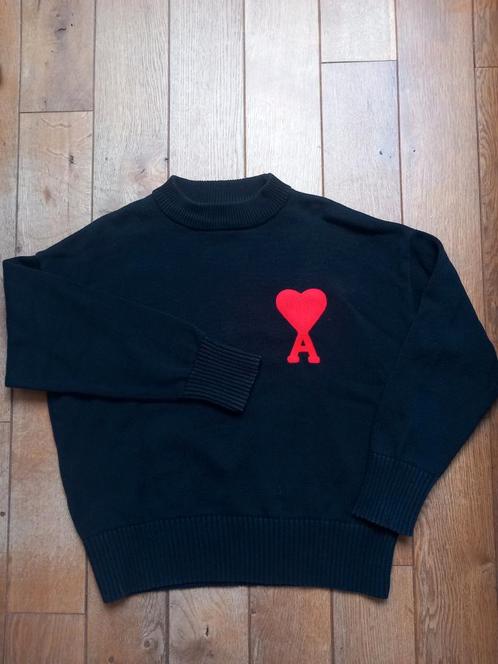 Amis Paris knitwear - Black Maat L, Kleding | Heren, Truien en Vesten, Zo goed als nieuw, Maat 52/54 (L), Rood, Verzenden