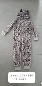 onesie kat maat 134/140, Ophalen of Verzenden, Zo goed als nieuw, 134 t/m 140, Meisje
