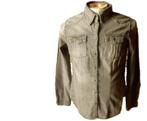 (20) -chemise jeans homme t.M grise - H&M -, Kleding | Heren, Overhemden, Zo goed als nieuw, Halswijdte 39/40 (M), Ophalen of Verzenden