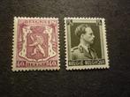 België/Belgique 1938 Mi 480a/481a** Postfris/Neuf, Timbres & Monnaies, Neuf, Envoi