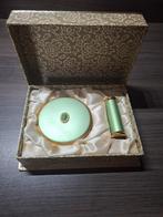 Boîte Maquillage poudrier et rouge à lèvres vintage, Bijoux, Sacs & Beauté, Enlèvement ou Envoi, Comme neuf, Rouge