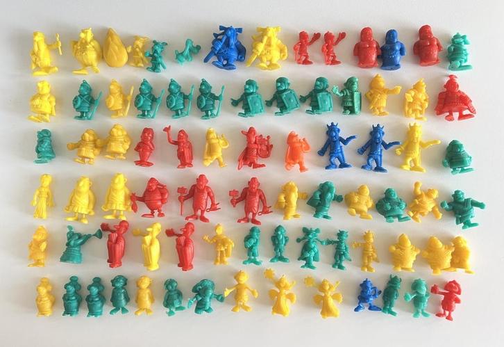 Lot de 79 figurines Astérix Dupont d'Isigny - 1969, Collections, Personnages de BD, Utilisé, Statue ou Figurine, Astérix et Obélix