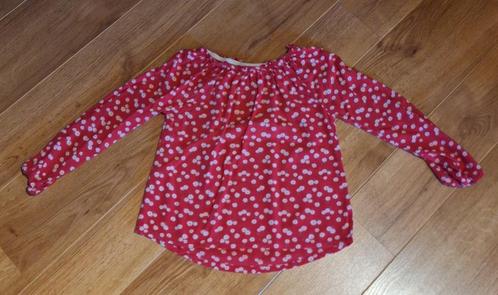 Frizzle rode blouse 122, Kinderen en Baby's, Kinderkleding | Maat 122, Gebruikt, Meisje, Overhemd of Blouse, Ophalen of Verzenden
