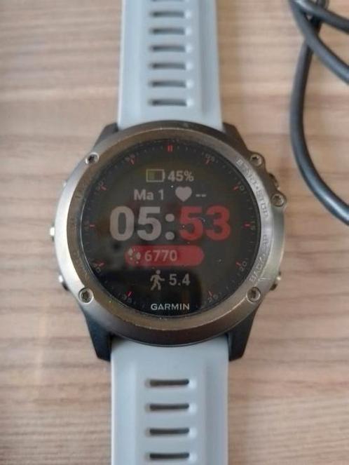 GARMIN FENIX 3 XL SCHERM 51 😳, Handtassen en Accessoires, Sporthorloges, Zo goed als nieuw, GPS, Ophalen of Verzenden