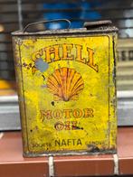 SHELL motor oil oud olieblik, Verzamelen, Ophalen of Verzenden, Gebruikt, Verpakking