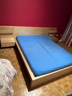 IKEA Malm bed 160x200 + nachtkastjes + matras, Huis en Inrichting, Ophalen, Gebruikt, Tweepersoons