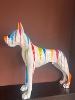 Deense dog beeld drip wit 130cm hoog, Ophalen