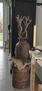 Houten kruik, Huis en Inrichting, Woonaccessoires | Zuilen en Pilaren, Ophalen, Zo goed als nieuw