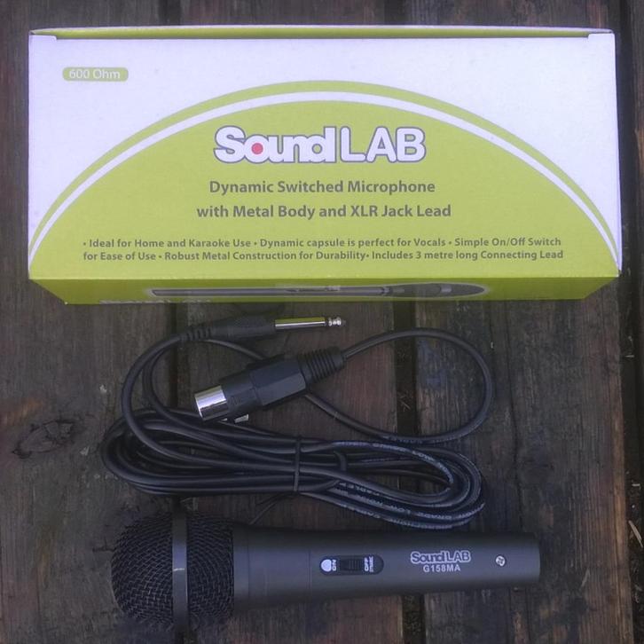 Microfoon voor zang, met snoer XLR - Jack, Muziek en Instrumenten, Microfoons, Nieuw, Zangmicrofoon, Ophalen of Verzenden