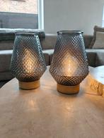 Set van 2 tafellampen, Huis en Inrichting, Ophalen of Verzenden, Zo goed als nieuw, Glas