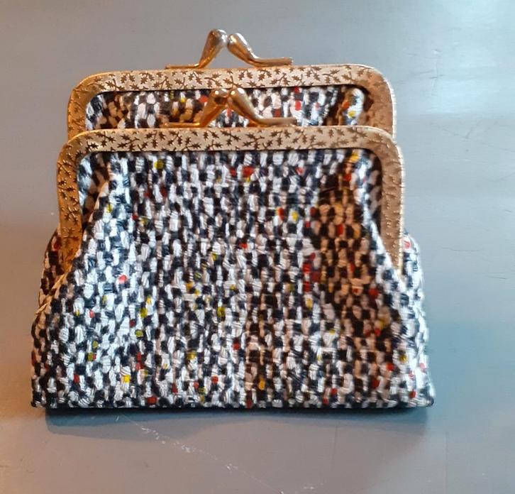 Porte monnaie double poche, Handtassen en Accessoires, Portemonnees, Beige, Ophalen of Verzenden