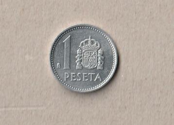 Spanje : 1 (gebruikte) munt van 1 peseta : 1987 beschikbaar voor biedingen