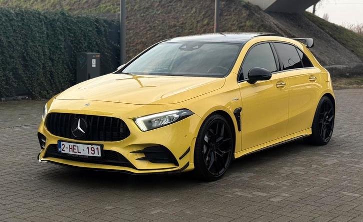 Mercedes-Benz A35 AMG 4MATIC -Jaune-Option complète -306ch, Autos, Mercedes-Benz, Particulier, Classe A, Caméra de recul, Essence