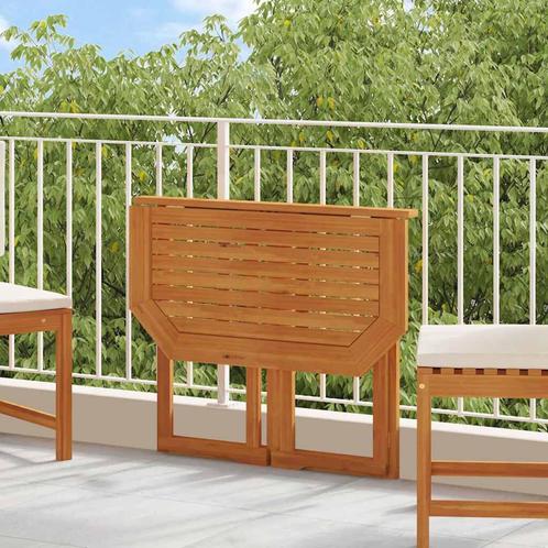 Bistrotafel 90x50x75 cm massief acaciahout, Tuin en Terras, Bloembakken en Plantenbakken, Nieuw, Ophalen of Verzenden