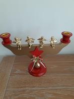 Kandelaar groot engel hout Nieuw, Diversen, Kerst, Ophalen of Verzenden