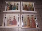 lot 4 oude posters jonge elegante vrouwen, Ophalen of Verzenden