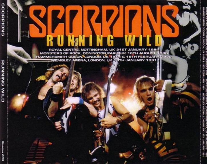 4 CD's SCORPIONS - Running Wild - Live Britse tournees, Cd's en Dvd's, Cd's | Rock, Nieuw in verpakking, Poprock, Verzenden