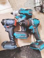 SET boormachine schroevendraaier klopper werkt op MAKITA 18V, Doe-het-zelf en Bouw, Gereedschap | Boormachines, Ophalen, Zo goed als nieuw