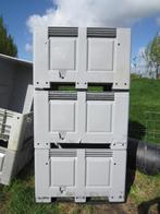 palletbox-stockage-voer-hooi -water bak kist kunststof PVC p, Ophalen, Gebruikt