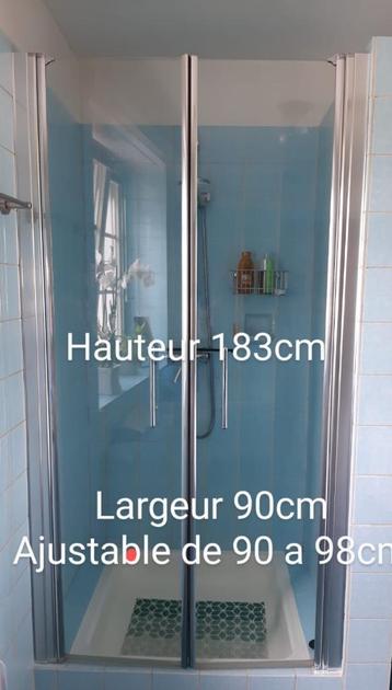 Porte de douche en verre 6 mm