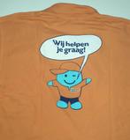 Heren t-shirt oranje polo Fun US basic S, Kleding | Heren, Polo's, Verzenden, Maat 46 (S) of kleiner, Oranje