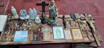 Lot de statues de saints, crucifix, paternosters, breloques, Enlèvement, Comme neuf